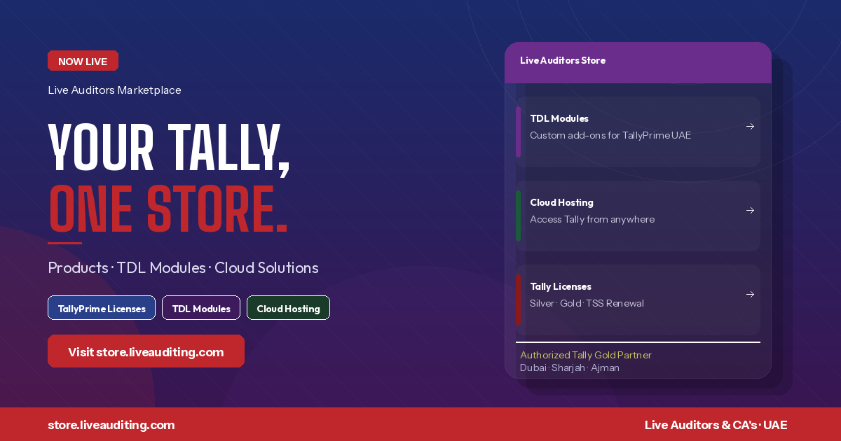 Your TallyPrime Store is Now Online — Products, TDL Modules & Cloud, All in One Place